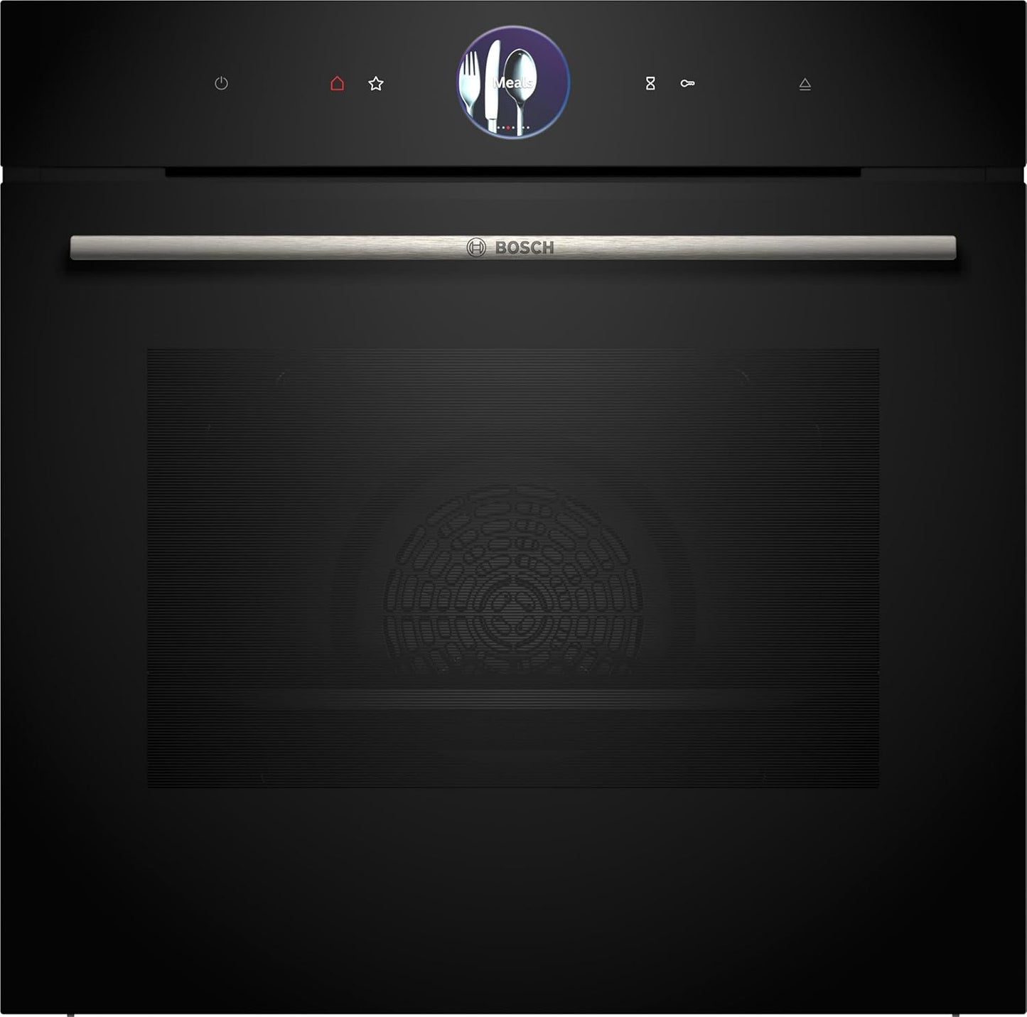 Bosch - Horno Multifunción con Vapor Añadido, 60 cm, Serie 8, Electrónica TFT TouchControl Plus, AirFry, Home Connect, Negro, HRG7361B1